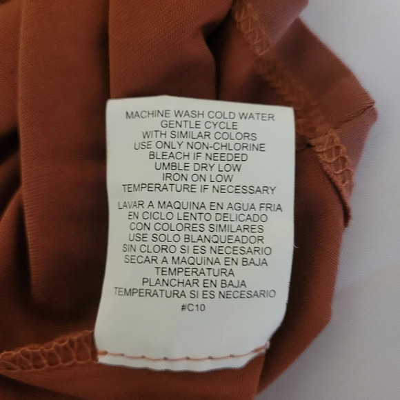 June and Hudson Mauve Summer Dress sz L - Picture 8 of 9